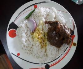 খাসির মাংস আনলিমিটেড ভাত